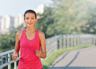 Fitness woman running