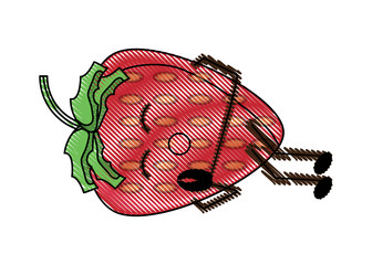 kawaii strawberry icon