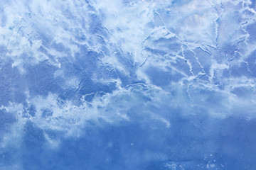 The texture of the ice