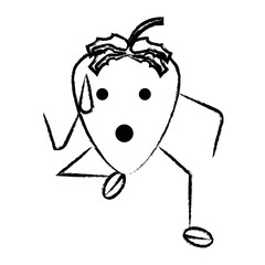 kawaii strawberry icon