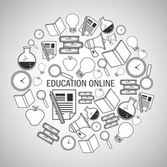 education online background design