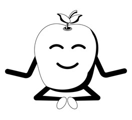 kawaii apple icon image