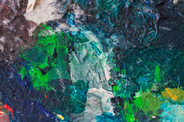 close up of colorful painting