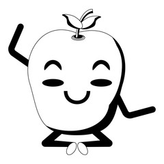 kawaii apple icon image