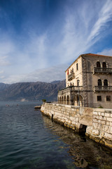 Fototapeta na wymiar View of the city of Perast in Montenegro
