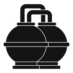 Industrial tanks for petrol and oil icon