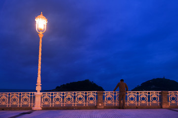 Railing of la Concha of San Sebastian