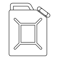 Jerrycan icon, outline style