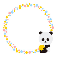 パンダ　フレーム