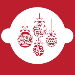 Winter stencil cards