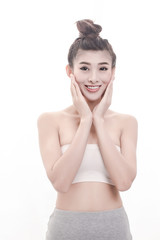 Fototapeta premium sexy Asian woman with beauty face and perfect skin