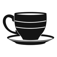 Cup icon, simple style