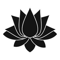 Lotus icon, simple style