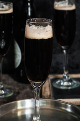 Black Velvet - stout and champagne cocktail