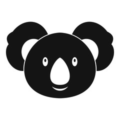 Naklejka premium Koala icon, simple style