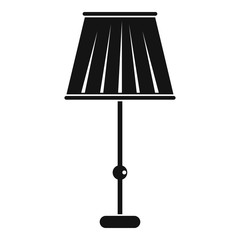 Floor lamp icon, simple style