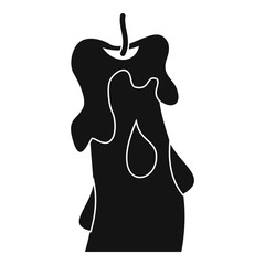  Candle icon, simple style