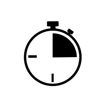 
Stopwatch icon. Clock logo 