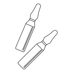 Iodine sticks icon, outline style