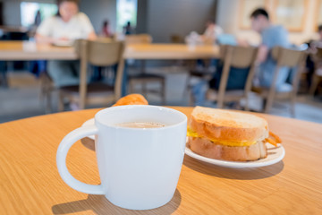 close up of breakfast