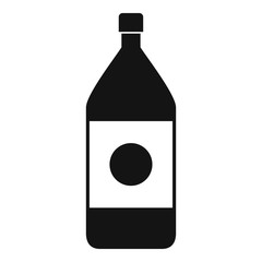 Water bottle icon, simple style