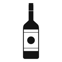 Vodka icon, simple style