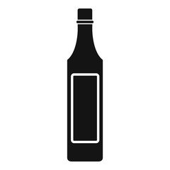 Vinegar bottle icon, simple style