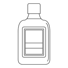 Plastic bottle icon, outline style