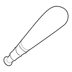 Baseball bat icon, outline style