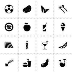 Fresh icons. vector collection filled fresh icons