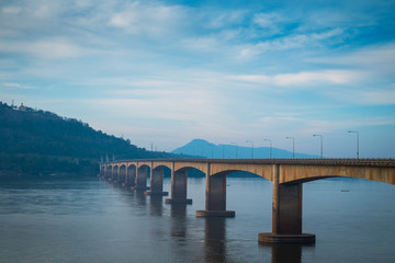 Fototapeta premium Lao Nippon Bridge in the morning