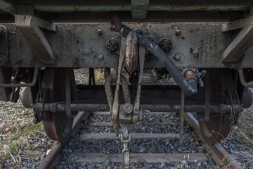 Fototapeta na wymiar Urbex. Abandoned train wagon