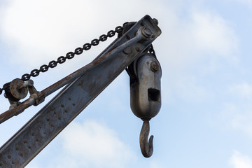 Fototapeta premium Urbex. Rusty and abandoned crane