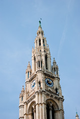 Fototapeta na wymiar Rathaus. Vienna City Hall. 
