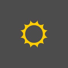 Sun flat vector icon