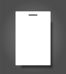 Blank Name Tags Mockup. Vector Illustration of Identity Card Badge mockup cover template.