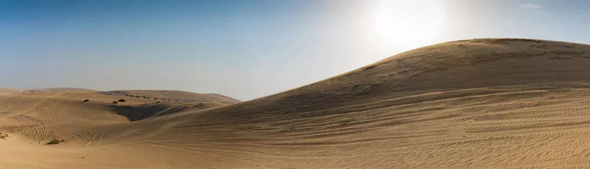 Fotobehang Dünen in der Wüste von Katar nahe der Hauptstadt Doha © moofushi