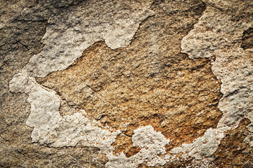 abstract shape on the old stone fragments