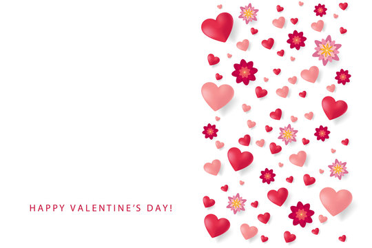 Valentines day sale background with heart