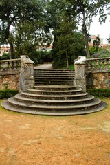 Topiary art garden in winter