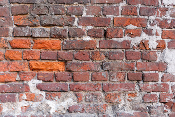 Old brick wall. Background.