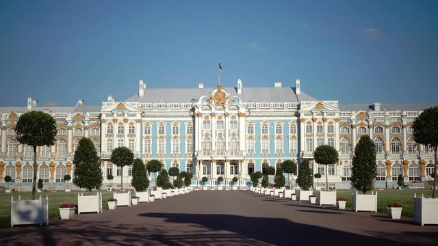 Katherine's Palace hall in Tsarskoe Selo Pushkin, Russia
