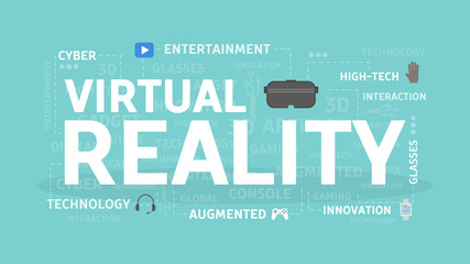 Virtual reality concept.