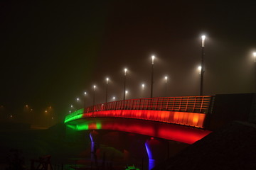 Colourful bridge, Gyor - Hungary