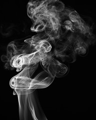 The elegant patterns and shapes of smoke