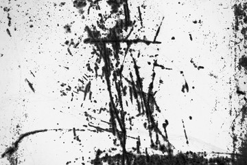 Old rusty metal texture, abstract grunge background. Black and white