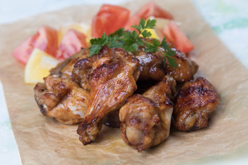 Texas style chicken wings