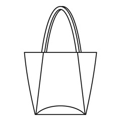 Big bag icon, outline style