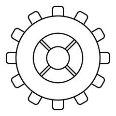 Obraz premium Gear icon, outline style