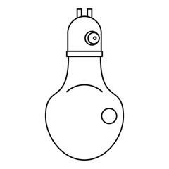 Lamp icon, outline style